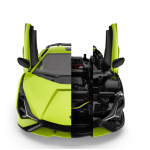 Auto R/C Lamborghini Sian 1:18 Rastar - Zelené